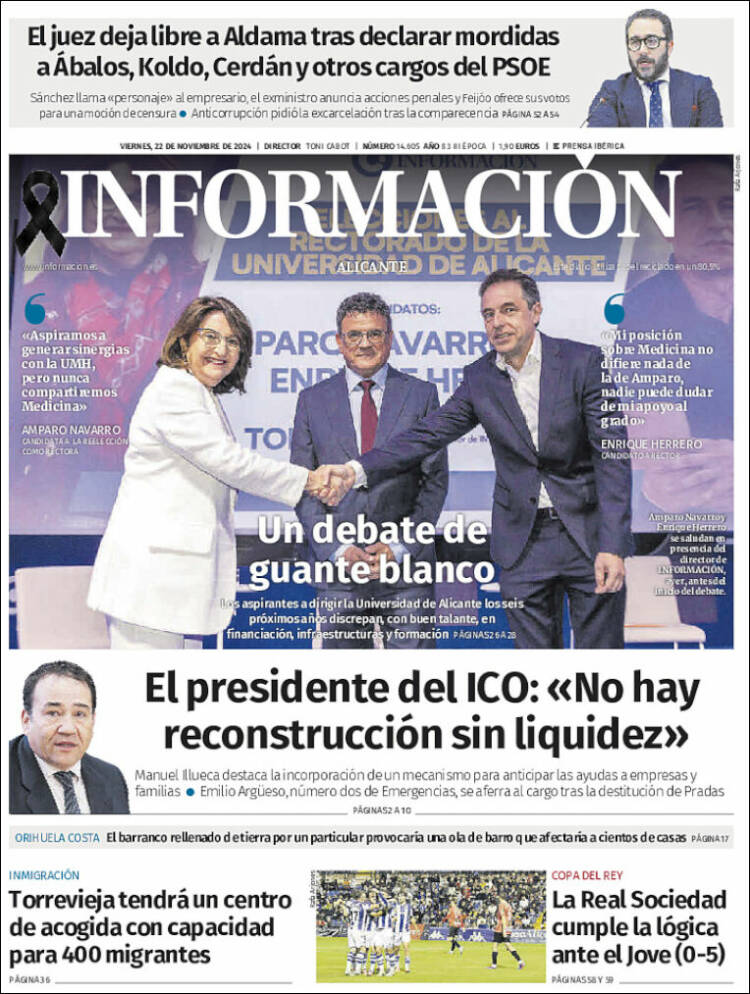 Portada de Diario Información (España)