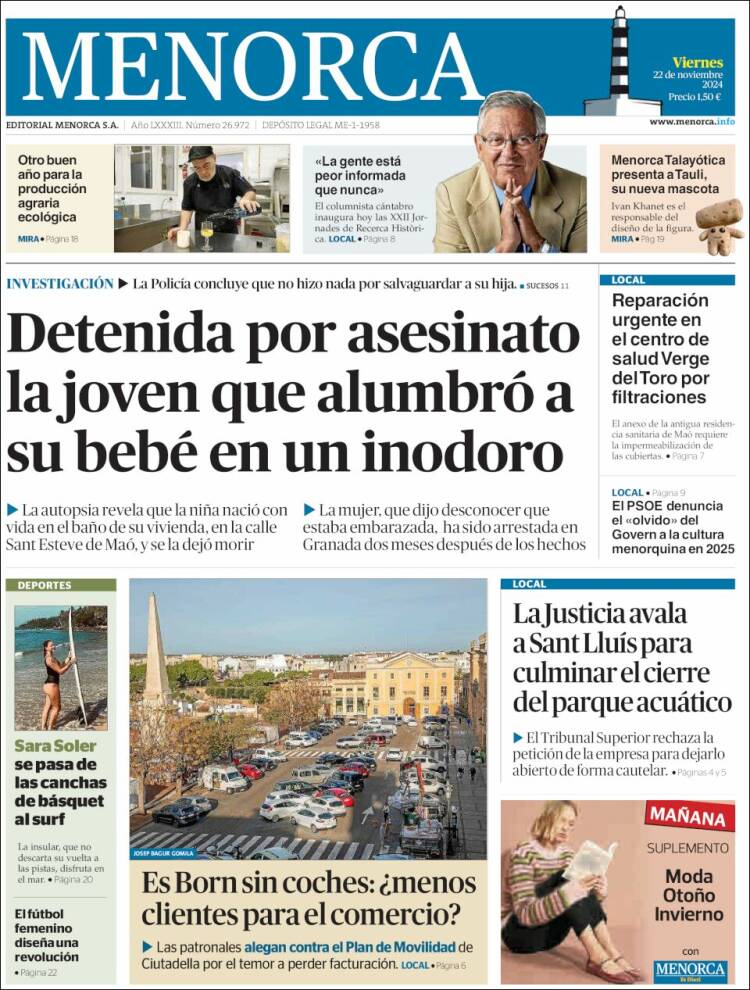 Portada de Menorca - Diario Insular (España)