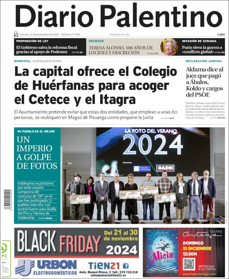 Portada de Diario Palentino (España)