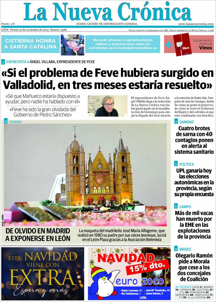 Portada de La Nueva Crónica (España)
