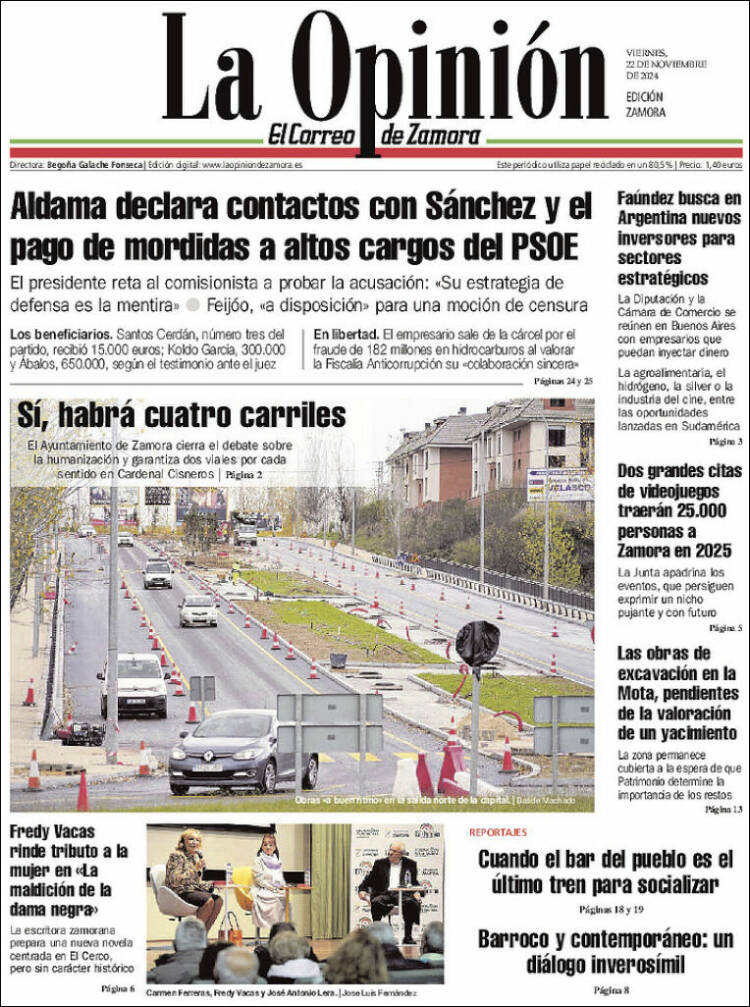 Portada de La Opinión - El Correo de Zamora (España)