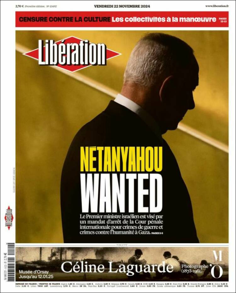 Portada de Libération (France)