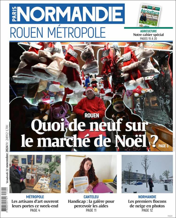 Portada de Paris Normandie (Francia)