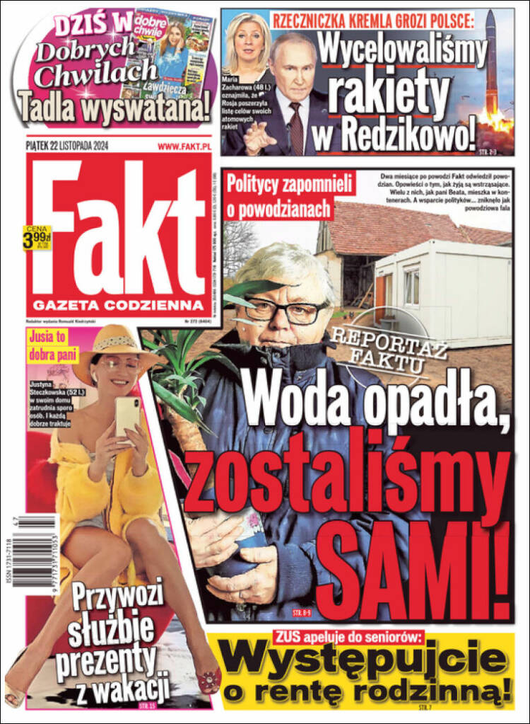 Portada de Fakt (Polonia)