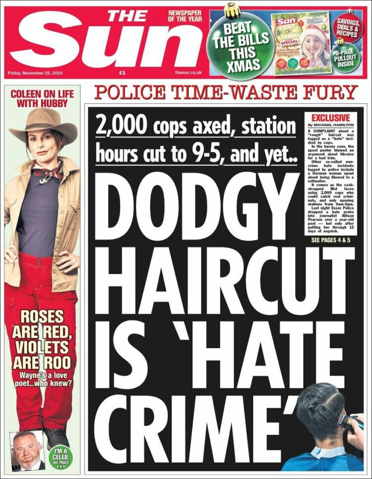 Portada de The Sun (Reino Unido)