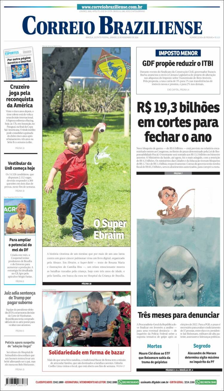 Portada de Correio Braziliense (Brasil)