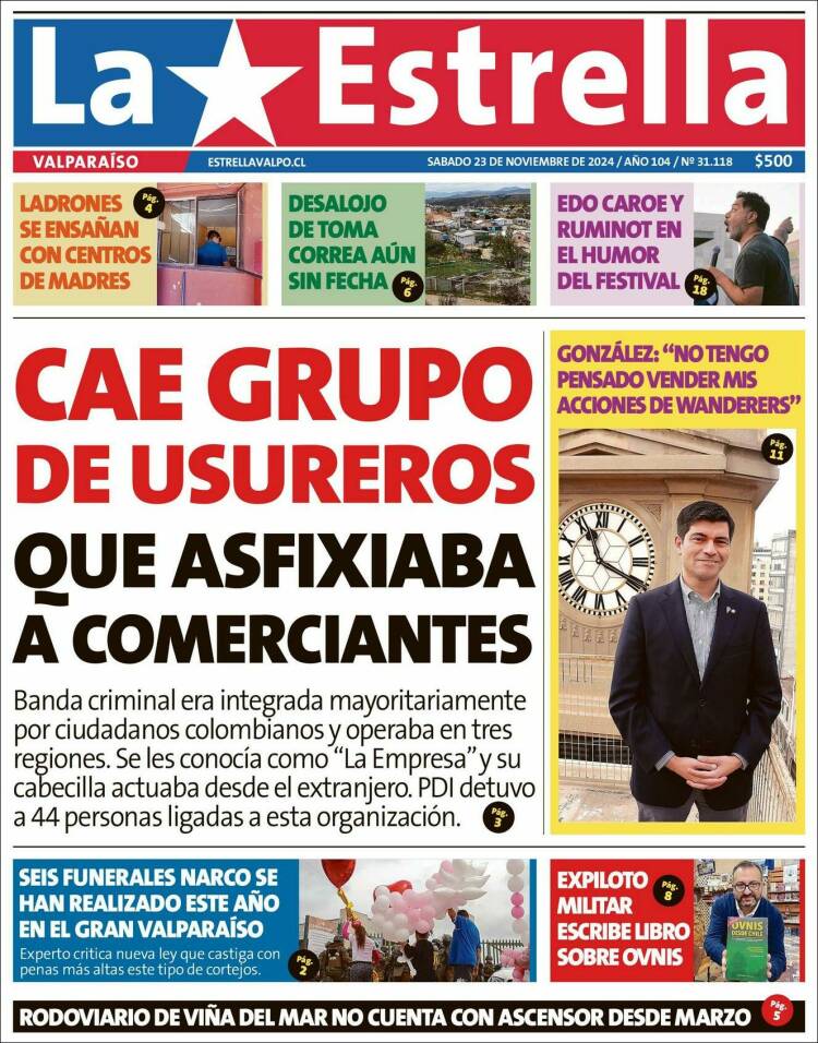 Portada de Estrella de Valparaiso (Chile)