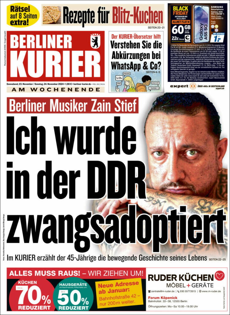 Portada de Berliner Kurier - Startseite BK (Alemania)