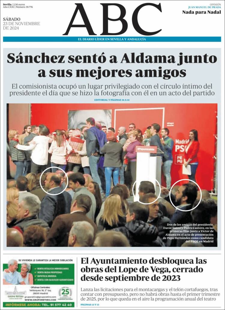 Portada de ABC - Sevilla (España)