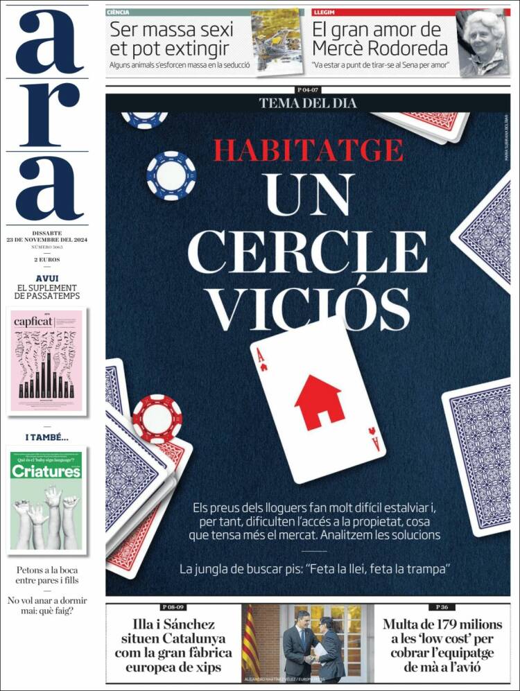 Portada de Ara (España)