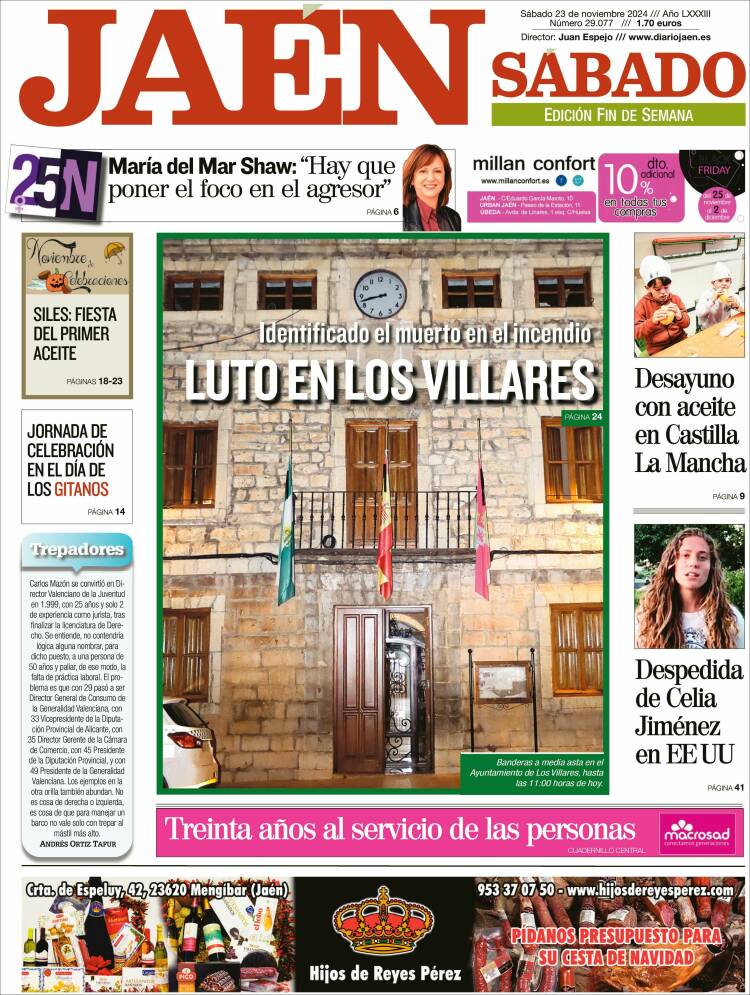 Portada de Diario Jaén (España)