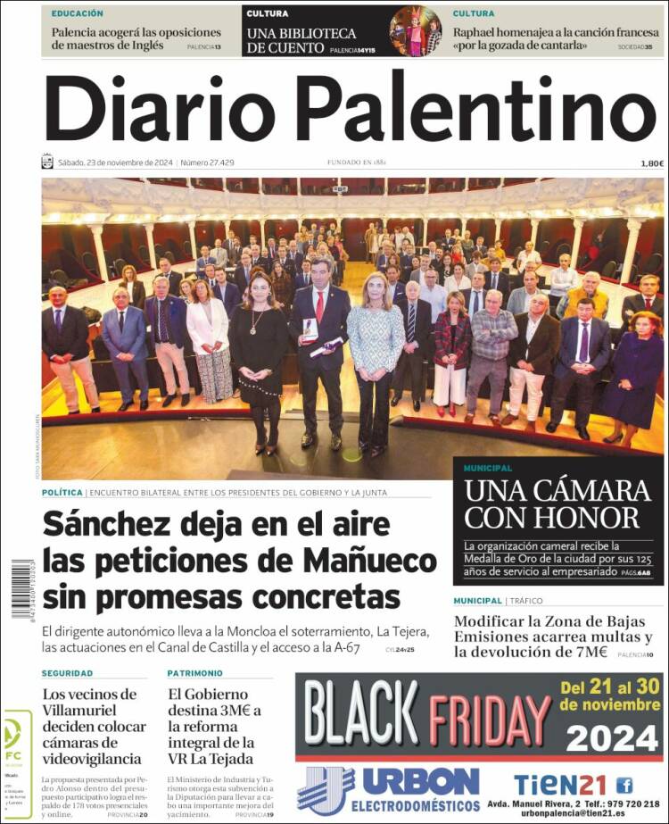 Portada de Diario Palentino (España)