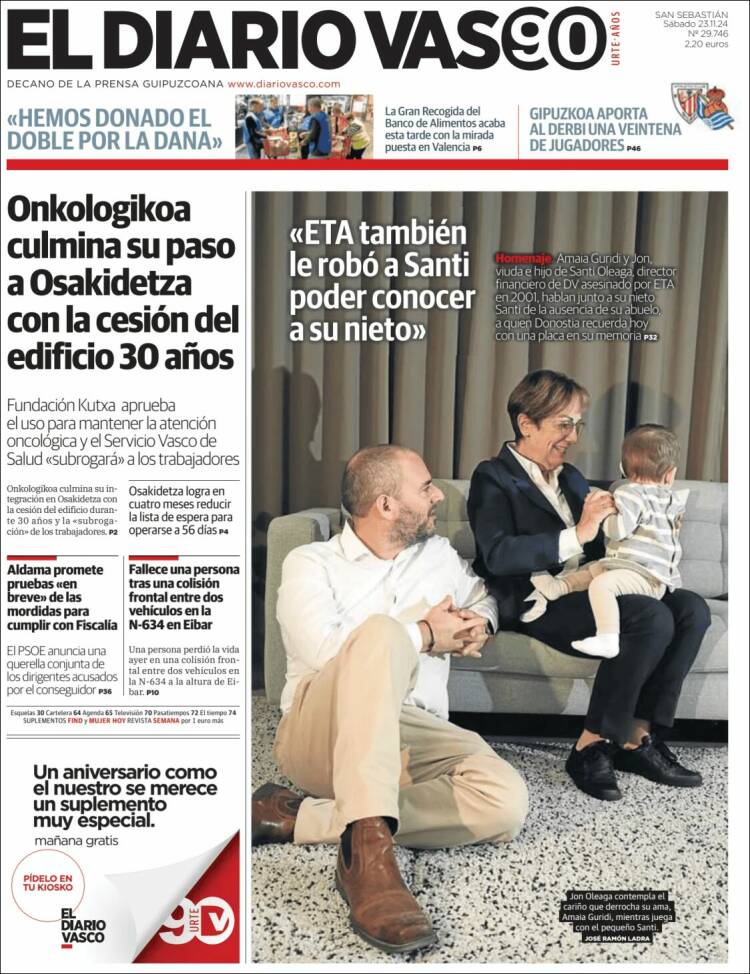 Portada de Diario Vasco (Spain)