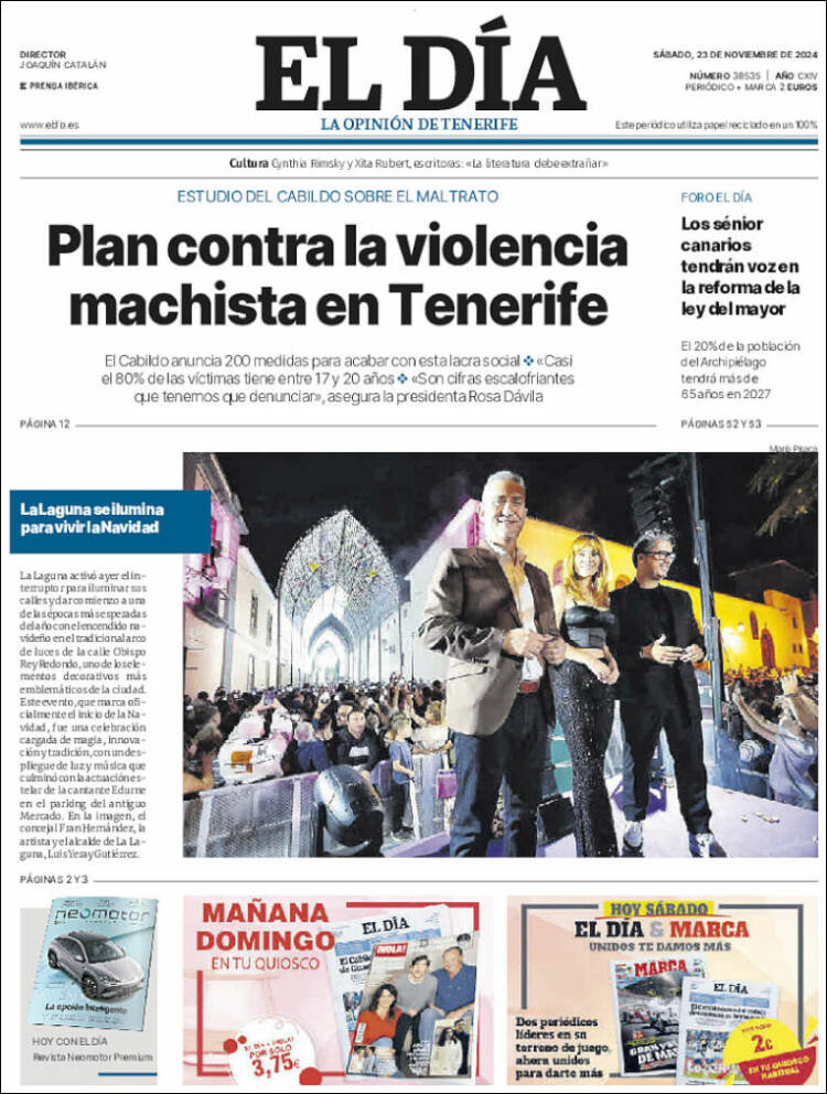 Portada de El Día (España)