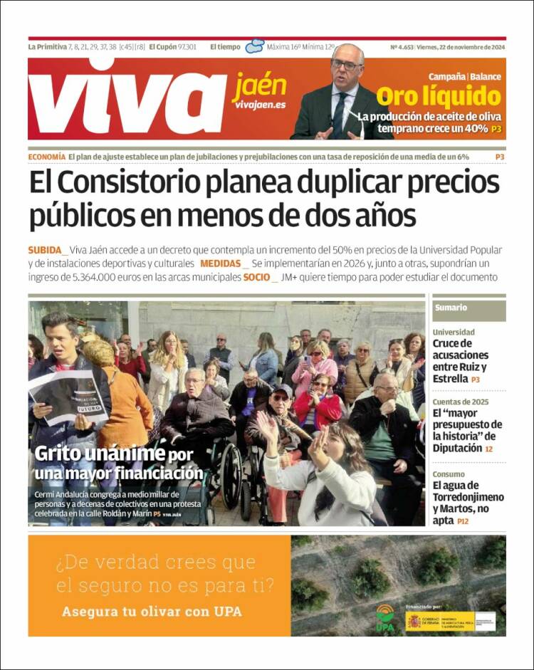 Portada de Viva Jaén (España)