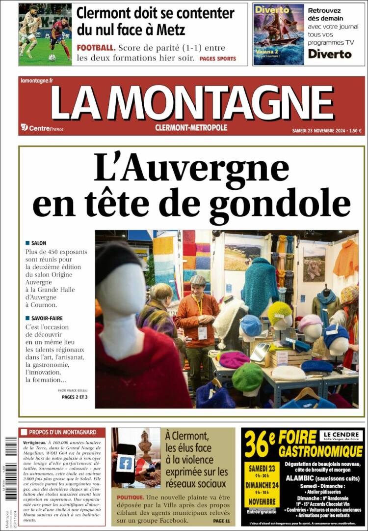Portada de La Montagne (Francia)