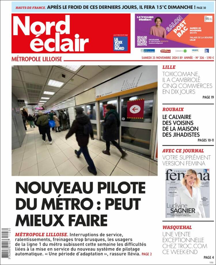 Portada de Nord Éclair (Francia)