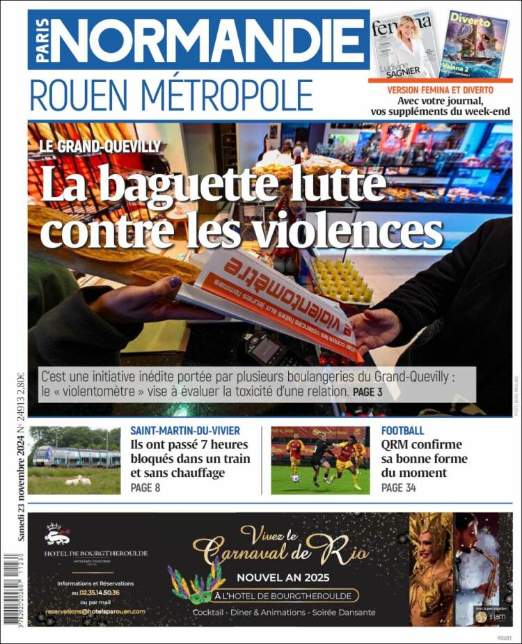 Portada de Paris Normandie (Francia)