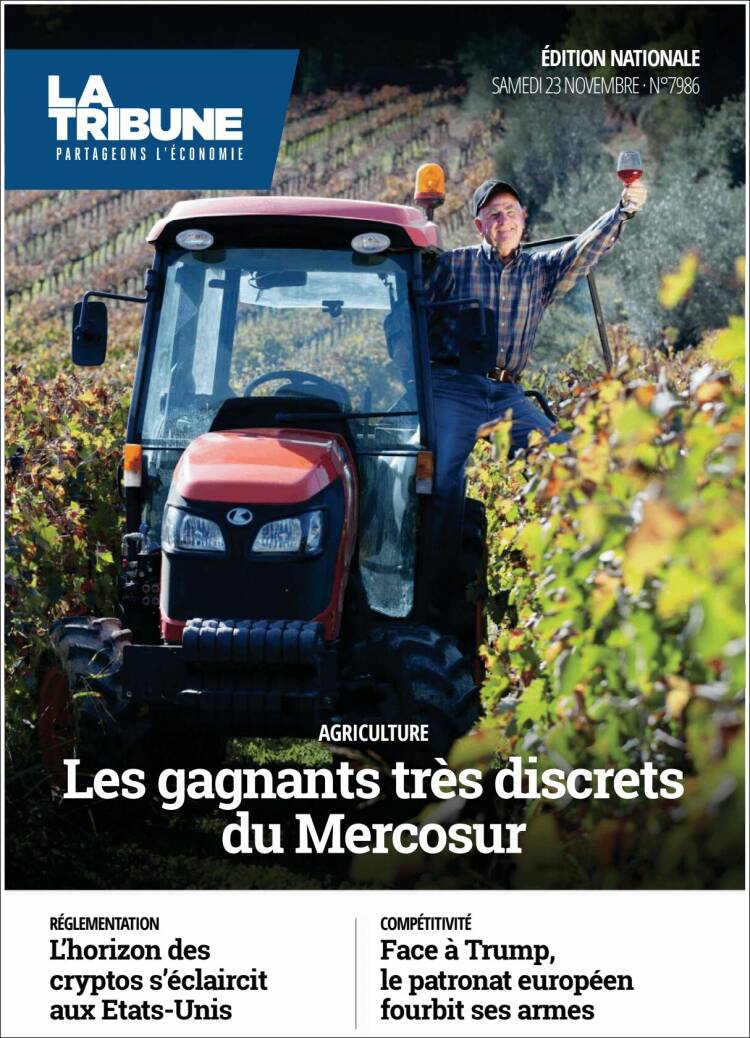 Portada de La Tribune (Francia)