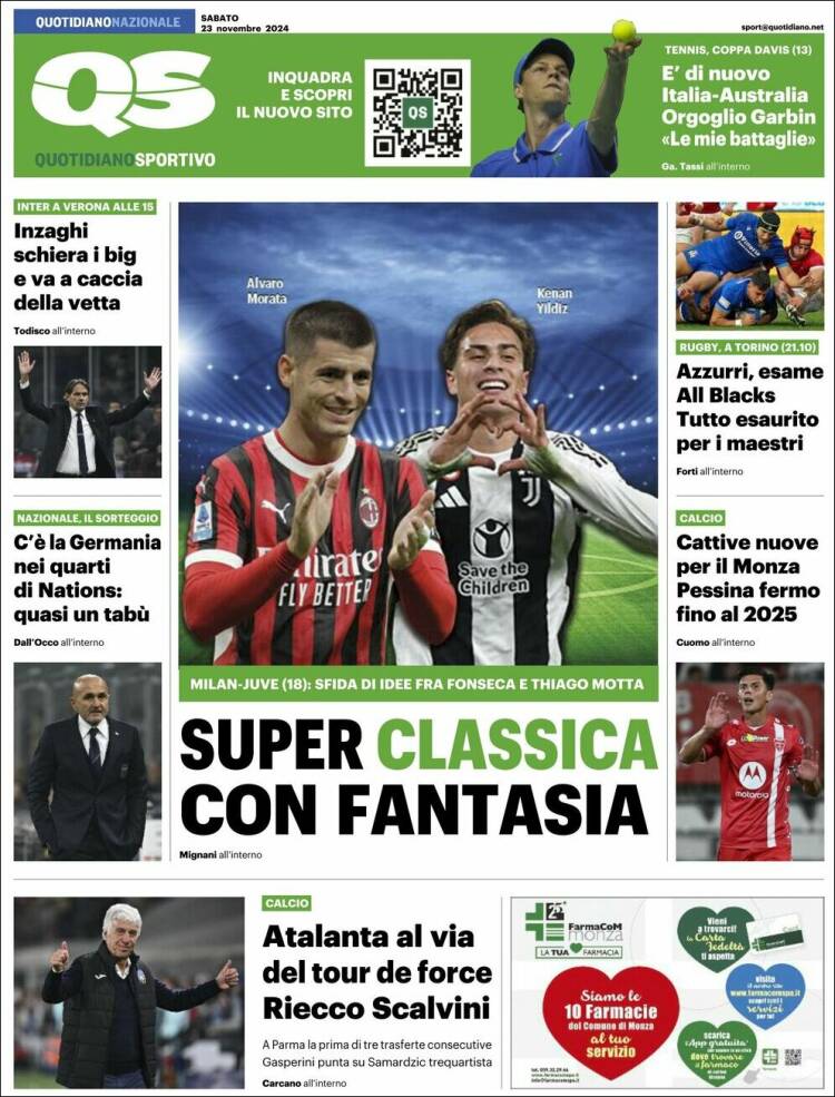 Portada de Quotidiano Sportivo (Italia)