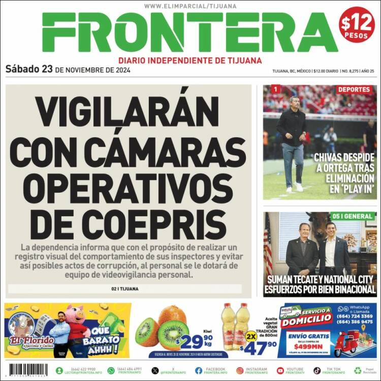 Portada de Frontera (M&eacute;xico)