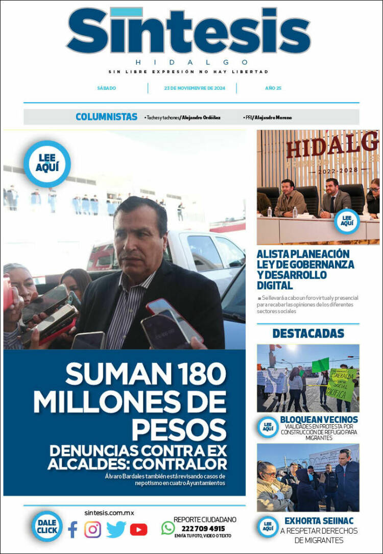 Portada de Sistesis - Hidalgo (M&eacute;xico)