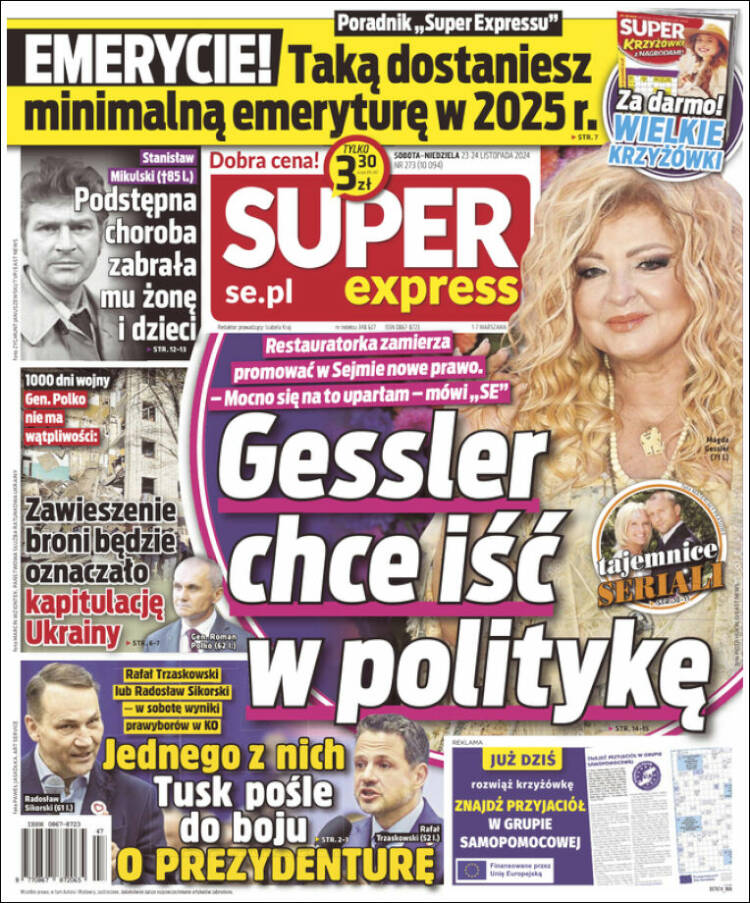 Portada de Super Express (Polonia)