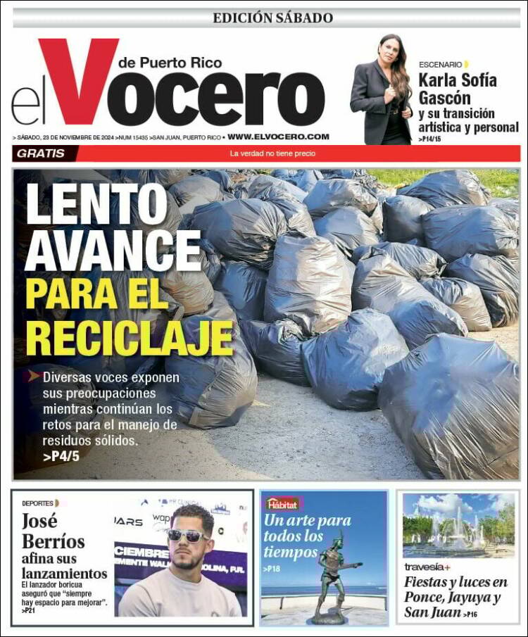 Portada de Vocero (Puerto Rico)