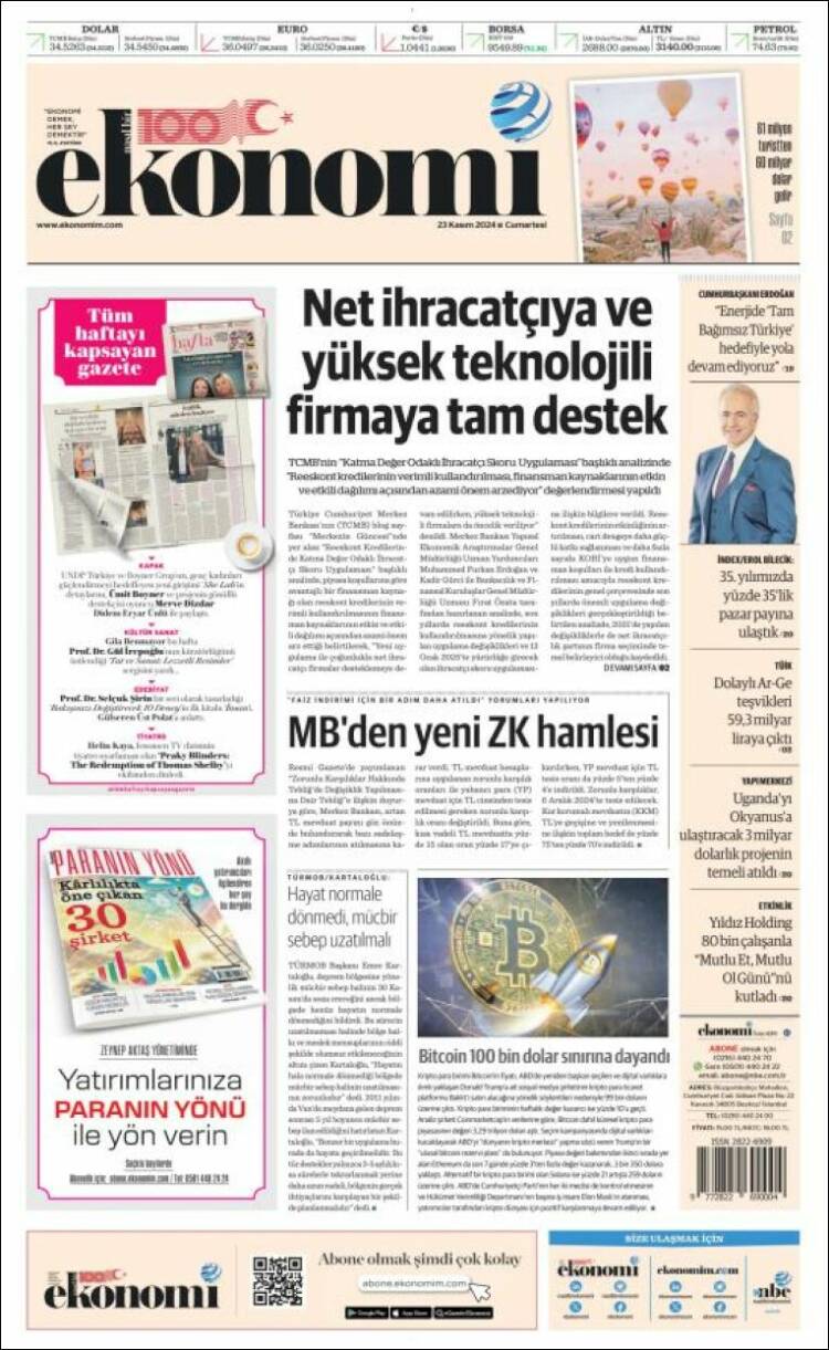 Portada de Dünya (Turqu&iacute;a)