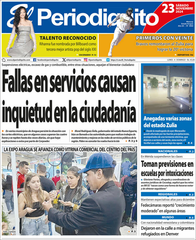 Portada de Periodiquito de Aragua (Venezuela)