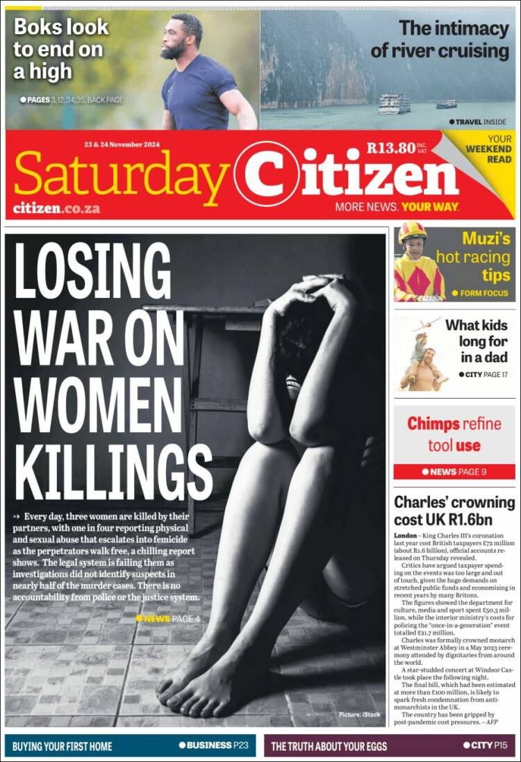 Portada de The Citizen (Sud&aacute;frica)