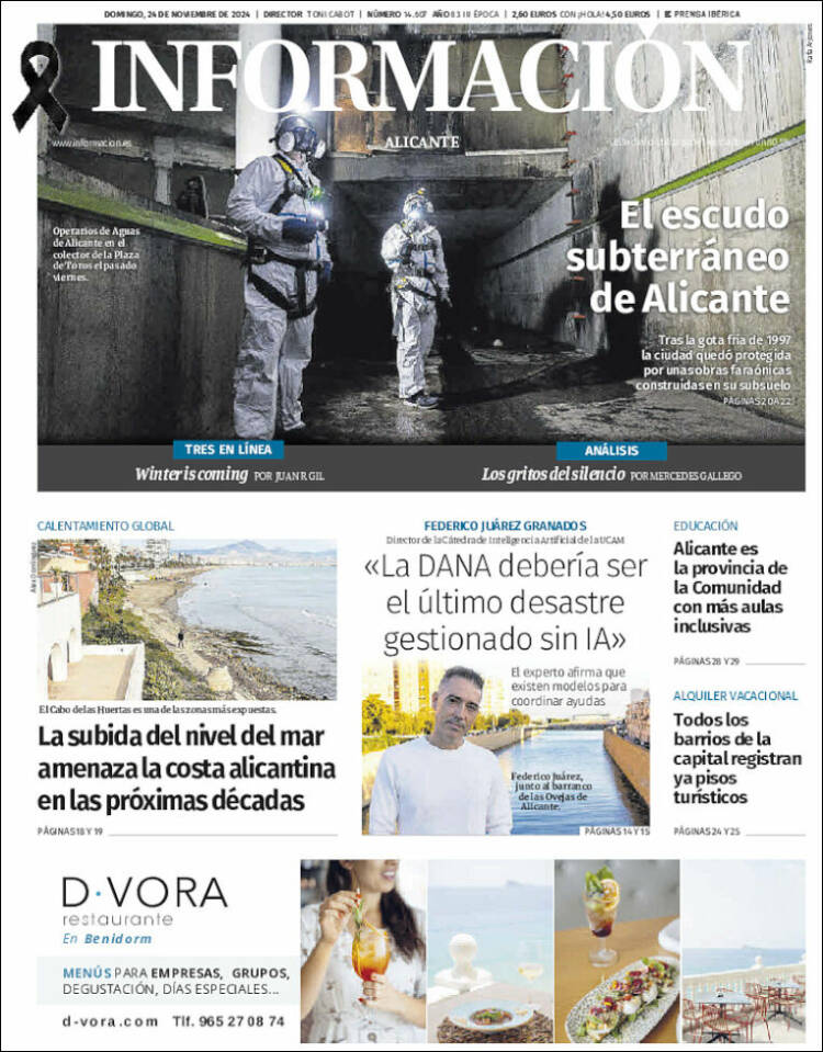 Portada de Diario Información (España)