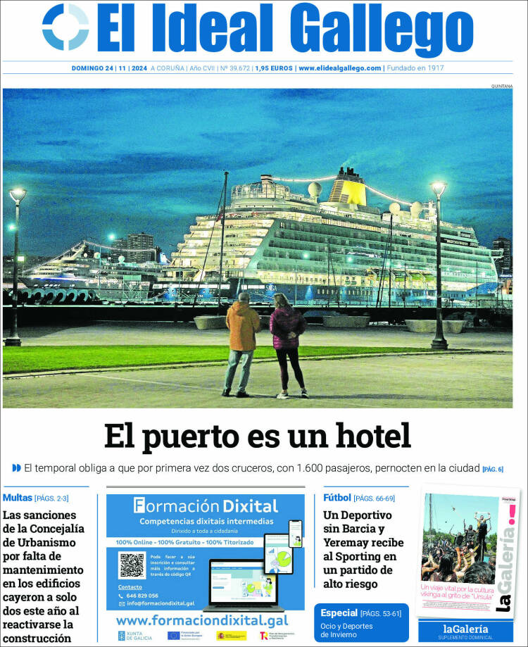 Portada de El Ideal Gallego (España)