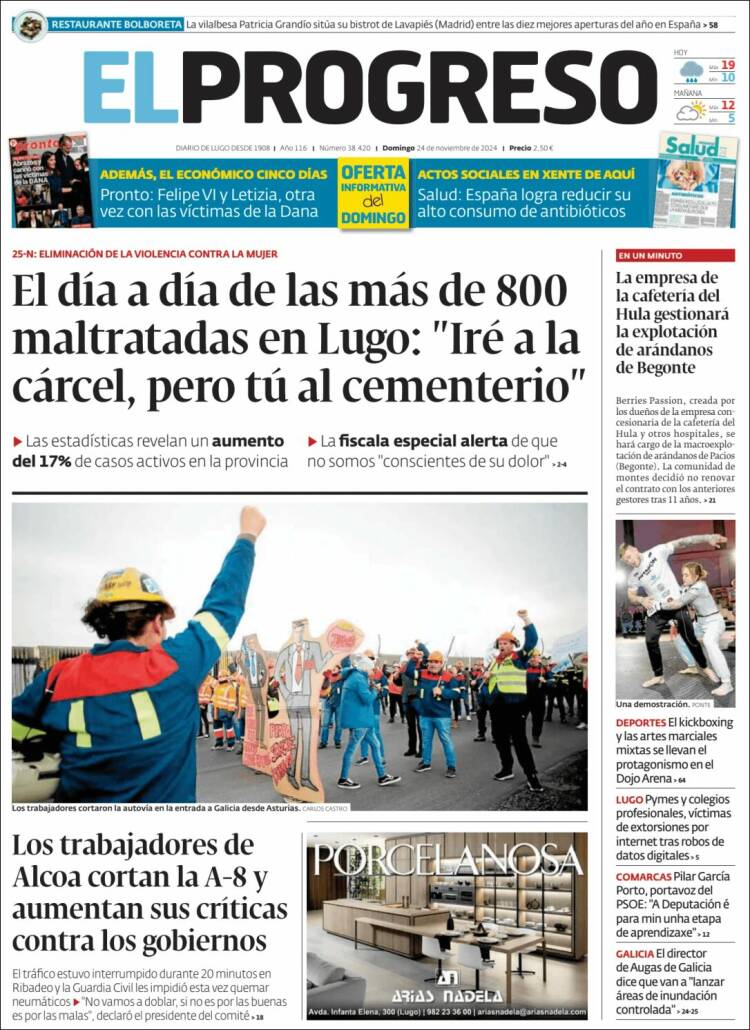 Portada de El Progreso (España)