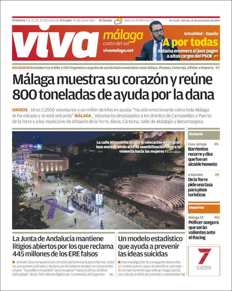 Portada de Viva Málaga (España)