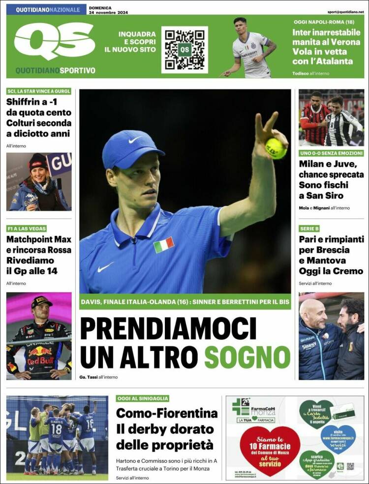 Portada de Quotidiano Sportivo (Italia)