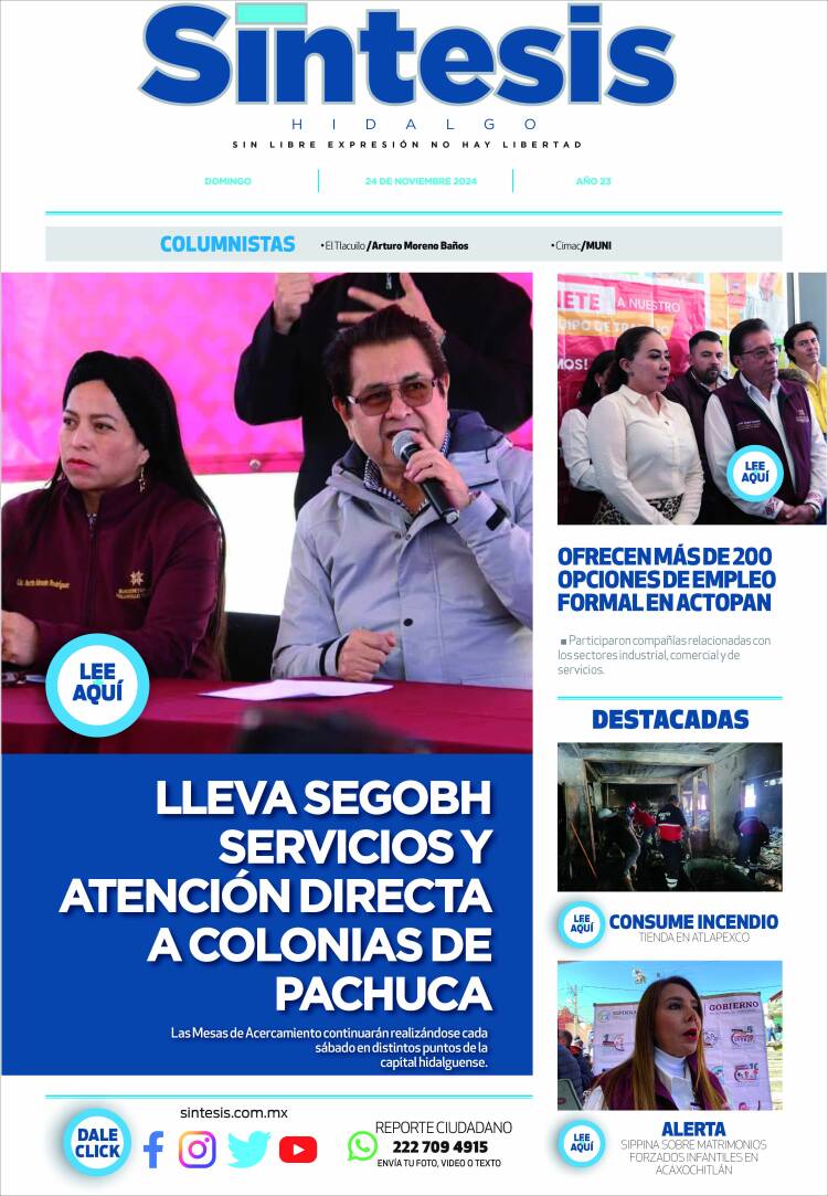 Portada de Sistesis - Hidalgo (México)