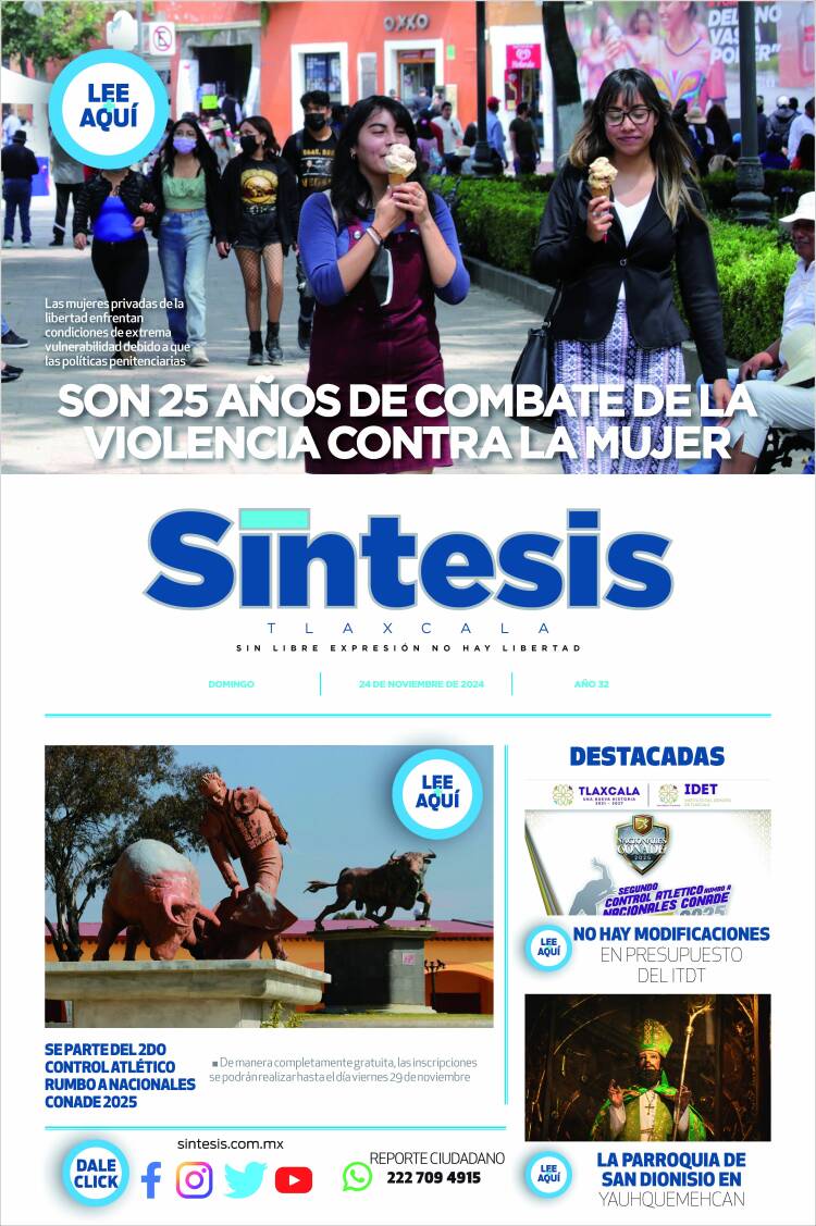 Portada de Síntesis de Tlaxcala (México)