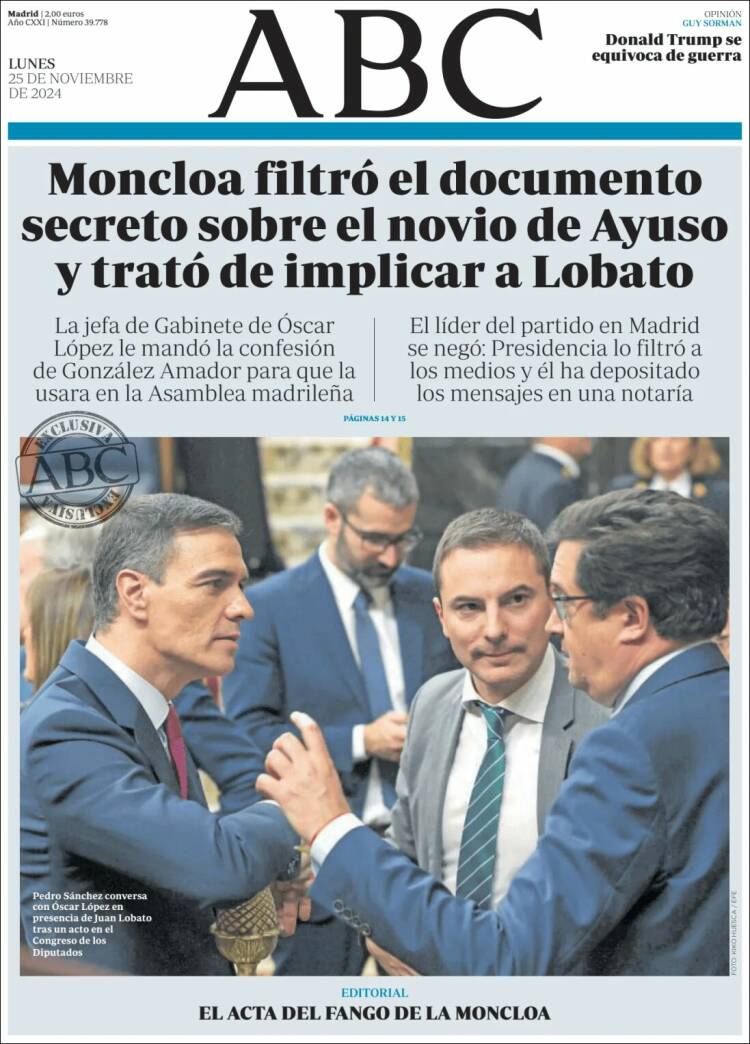 Portada de ABC (España)