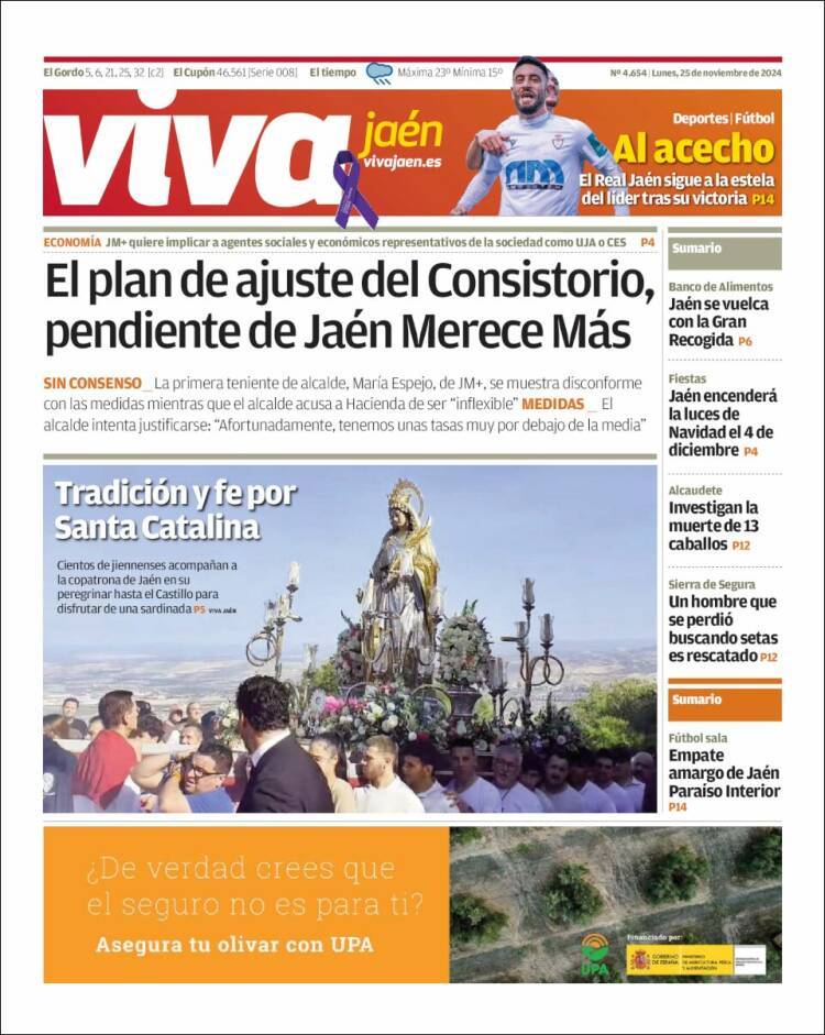 Portada de Viva Jaén (España)