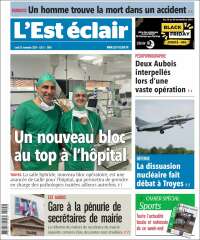 Portada de L'Est Eclair (Francia)