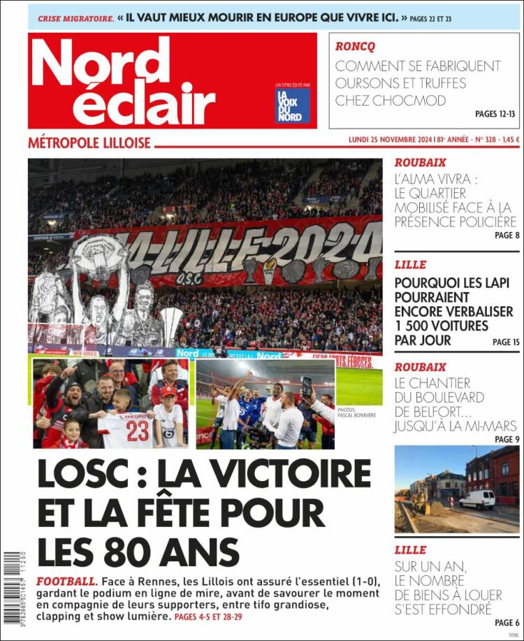 Portada de Nord Éclair (Francia)