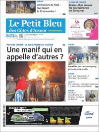 Portada de Le Petit Bleu (Francia)