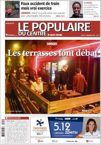 Portada de Le Populaire du Centre (Francia)