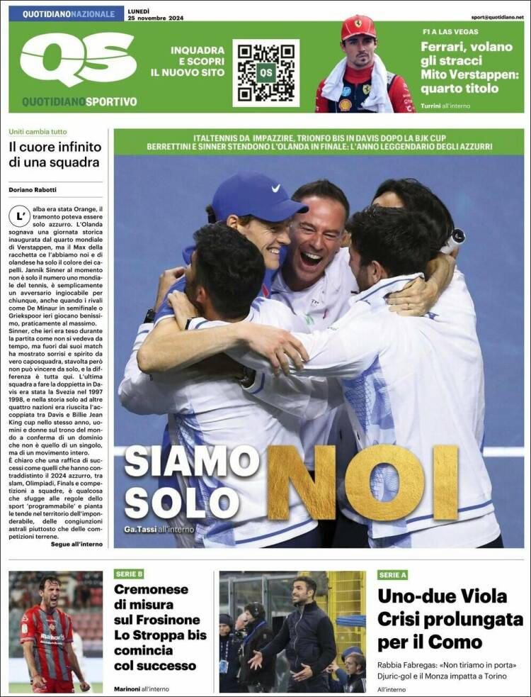 Portada de Quotidiano Sportivo (Italia)