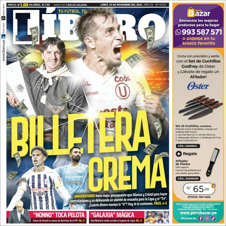 Portada de Líbero (Per&uacute;)