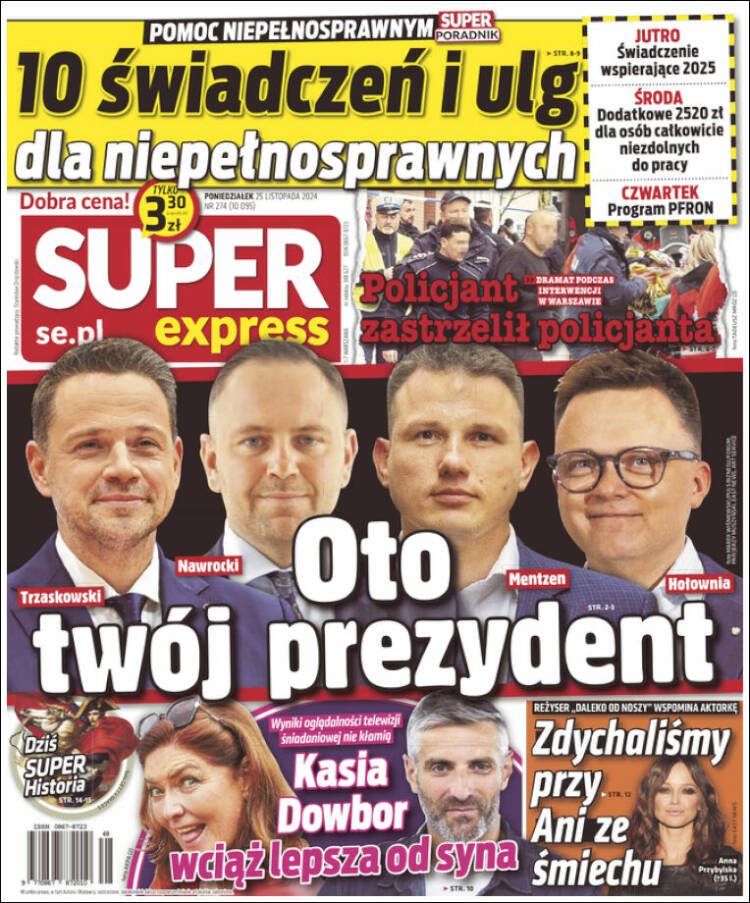 Portada de Super Express (Polonia)