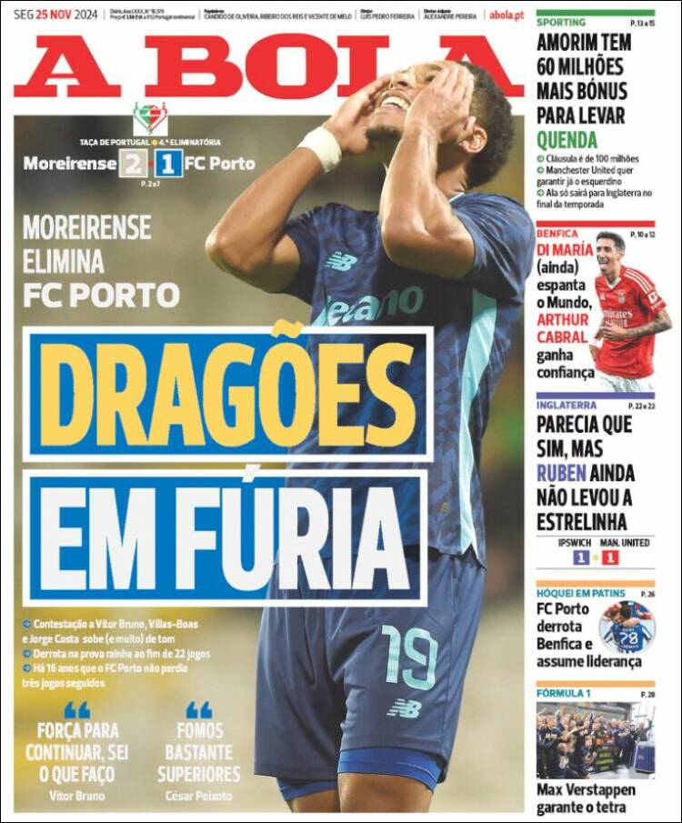 Portada de A Bola (Portugal)