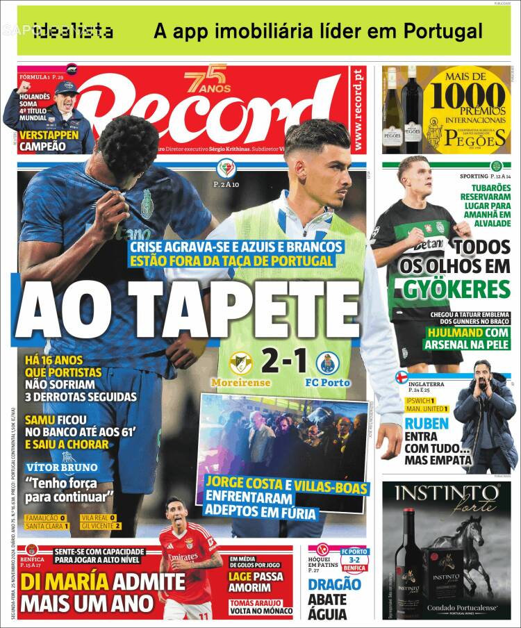 Portada de Record (Portugal)