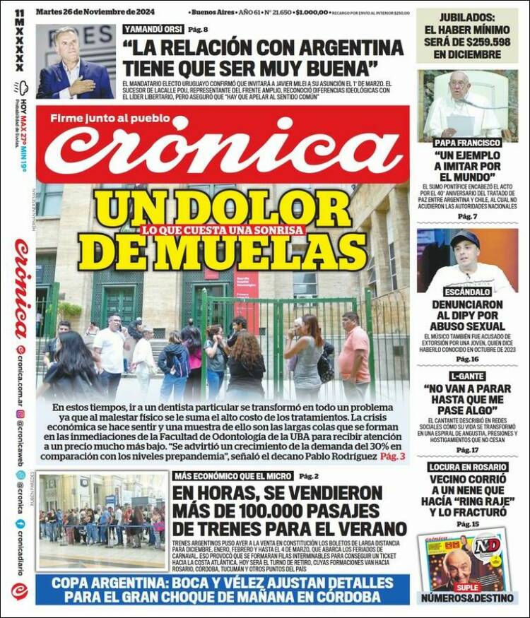Portada de La Voz del Chaco (Argentina)